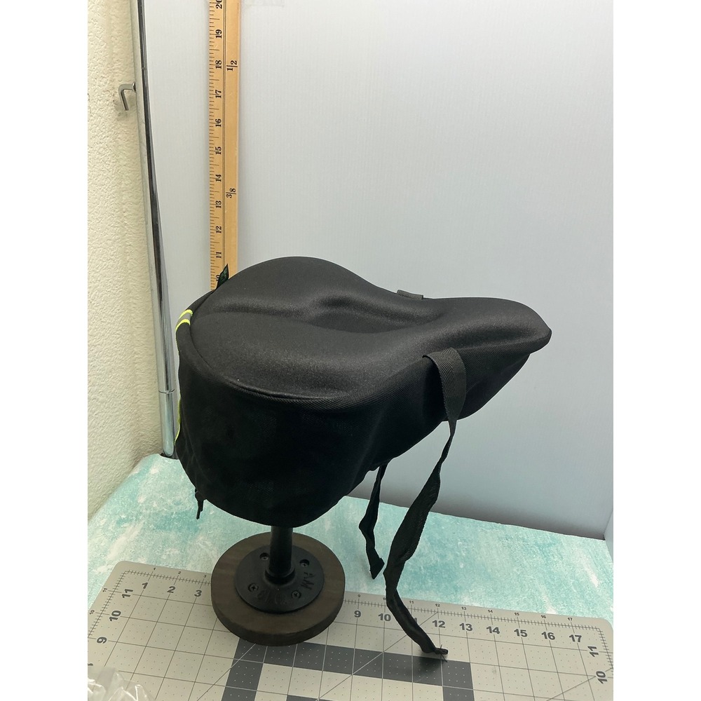 Zacro Gel Bike Seat Cover Black Padded Bicycle Saddle Cushion Reflective Strip